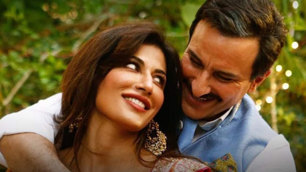 Chitrangda Singh and Saif Ali Khan in a still from Baazaar. YouTube